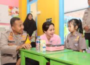 Cerianya Siswa TK Kemala Bhayangkari 42 Kota Kediri Mendapat Makan Bergizi Gratis