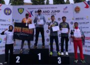 Personel Polres Lamongan Raih Dua Medali Kejurnas UNY Open Run and Jump Competition