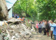 Polres Ponorogo bersama Forkopimda Tinjau Lokasi Longsor di Slahung