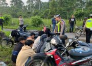 Satlantas Polres Kediri Razia Balap Liar Usai Sahur, Enam Motor Berhasil Diamankan