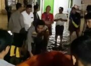 Polres Probolinggo Bersama BPBD Evakuasi Warga dan Berbagi Makan Sahur Saat Banjir di Krejengan