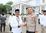 Kapolres Kediri Kota Sosialisasi Tagline Mudik Aman, Keluarga Nyaman dan Hotline Mudik Polri 110