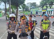 Polisi Atur Lalu Lintas di Titik Rawan, Pastikan di Wilayah Hukum Polres Kediri Kota Lancar Tanpa Kemacetan