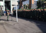 Apel Selesai Cuti Lebaran Personil Kodim 0808/Blitar, Dilanjutkan Halal Bihalal