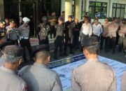 Kapolres Nganjuk Pimpin Apel Gelar Pasukan Pengamanan Pengesahan IKSPI di Madiun