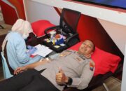 Peringati May Day, Polres Kediri Kota Gelar Donor Darah Bersama Serikat Pekerja