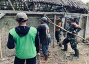 Gotong Royong Rehab Rumah Di Kaligambir, Babinsa Dan Warga Wujudkan Kepedulian Bersama