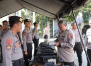 Baharkam Polri Gelar Supervisi dan Pengecekan Almatsus di Polres Kediri