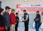 Sambut Hari Bhayangkara Ke-79, Polres Kediri Kota bersama Dulur Brigif Kodim (DBK) Club Gelar Baksos