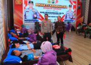 Peduli Sesama, Polres Kediri Kota Gelar Bakti Kesehatan Donor Darah Sambut Hari Bhayangkara ke-79