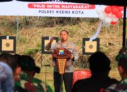 Semarakkan Hari Bhayangkara ke-79, Polres Kediri Kota Gelar Lomba Menembak 3 Pilar