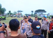 Kapolres Kediri Kota Pimpin Apel Pengamanan Pengesahan Warga Baru PSHT