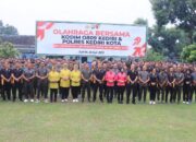 Makin Solid! Kodim 0809 Kediri dan Polres Kediri Kota Olahraga Bersama Sambut Hari Bhayangkara ke-79