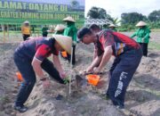 Pematangan Lahan Siap, Kodim 0808/Blitar Tanam Bibit Di Lahan Integrated Farming Desa Dandong