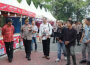 Meriah! Polres Nganjuk Buka Bazar UMKM dan Festival Musik Pelajar di GOR Bung Karno
