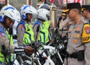 Tingkatkan Disiplin Masyarakat Dalam Berlalu Lintas, Polres Kediri Kota  melaksanakan Apel Gelar Pasukan Operasi Patuh Semeru 2025