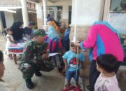 Babinsa Panggungasri Bersama Kader dan Bidan Desa Aktif Cegah Stunting Lewat Posyandu Balita