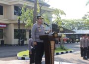 Apel Jam Pimpinan, Kapolres Nganjuk Apresiasi Kinerja Anggota dan Tekankan Pentingnya Jaga Kesehatan