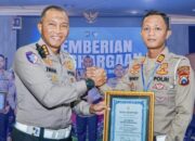 Kasat Lantas Polres Kediri Kota Terima Penghargaan dari Dirlantas Polda Jatim