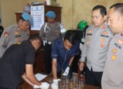 Kuatkan Moral Personel, Kapolres Nganjuk Tinjau Langsung Kinerja Polsek Sawahan