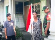 Babinsa Beserta Perangkat Desa Tlogo, Ajak Warga Kibarkan Merah Putih Sambut HUT RI ke-80, Wujudkan Semangat Nasionalisme