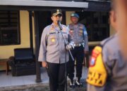 Kapolres Kediri Pimpin Apel Pagi di Polsek Pare