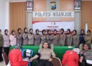 Polres Nganjuk Gelar Donor Darah Jelang Hari Jadi Polwan ke-77, Wujud Nyata Peduli Sesama