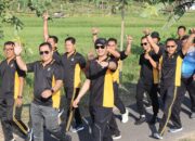 Olahraga Bersama di Goa Margo Trisno, Kapolres Nganjuk Sediakan Hadiah Sepeda Gunung