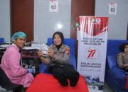Donor Darah Sambut Hari Jadi Polwan ke-77 Tahun 2025 digelar Polwan Polres Kediri Kota