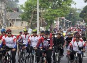 Gowes Sehat Bersama Forkopimda Blitar Peringati Hari Jadi Mahkamah Agung Ke 80