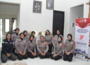 Polwan Polres Kediri Kota Gelar Anjangsana ke Personel yang Sakit dalam Rangka Hari Jadi ke-77