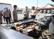 Maksimalkan Sarpras, Kapolres Kediri Cek Ranmor Dinas