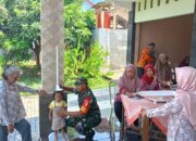 Intervensi Cegah Stunting, Babinsa Purwokerto Srengat Beri Motivasi Posyandu Delima Di Blitar