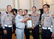 Satlantas Polres Kediri Kota Raih Penghargaan atas Penurunan Angka Kecelakaan 37,63%