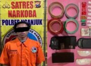 Satresnarkoba Polres Nganjuk Bekuk Pengedar Sabu di Sawahan, Amankan Barang Bukti 3,69 Gram