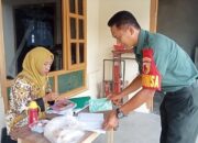 Babinsa Jajar Dampingi Bidan Desa dalam Percepatan Penanganan Stunting