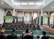 Doa Bersama Di Masjid Al Ikhlas Kodim 0808/Blitar Memperingati HUT Ke 80 TNI Tahun 2025