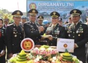 Kapolres Kediri Kota dan Kapolres Kediri Beri Kejutan di HUT TNI ke-80 — Wujud Sinergitas dan Rasa Syukur TNI-Polri