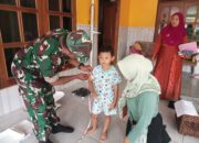 Babinsa Panggungasri Dampingi Kegiatan Posyandu, Wujud Kepedulian Terhadap Kesehatan Warga