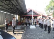 Kapolres Kediri Tekankan Empat Pilar ‘Berbudaya’ di Apel Pagi Polsek Kunjang