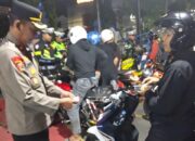 Gelar KRYD Polres Kediri  Kota Amankan Ranmor Tidak Sesuai Spektek