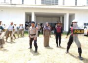 Kuatkan Koordinasi, Polres Kediri Berikan Pelatihan Dasar Dalmas ke Satpol PP