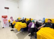 Rayakan Hari Jadi ke-74, Humas Polres Kediri Kota Gelar Donor Darah: Polisi Humanis, Hadir dan Bermanfaat untuk Masyarakat