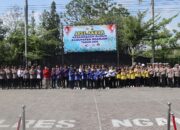 Sinergi Polres dan Buruh Nganjuk, Wujudkan Kamtibmas Kondusif Lewat Apel Kebangsaan