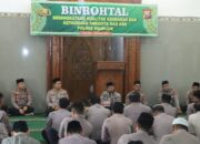 Polres Nganjuk Gelar Binrohtal, Kapolres Ajak Dalami Makna Surat-Surat Al-Qur’an dalam Tugas Kepolisian