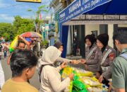 Gerakan Pangan Murah Polres Kediri, Ribuan Paket Beras SPHP Ludes di CFD Pare