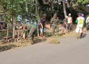 Kerja Bakti Babinsa Tanjungsari dan Warga Wujudkan Lingkungan Bersih Di Josenan