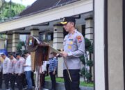 Apel Pagi berjalan Tertib,  Kapolres Kediri Kota Dorong Optimalisasi Fungsi Pamapta dan Bhabinkamtibmas