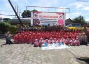 Ops Zebra Semeru 2025, Polsek Wates Edukasi Tertib Lalu Lintas untuk Anak-Anak KB-TK Al-Minhaaj