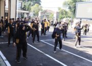 Polres Kediri Kota Gelar Olahraga Rutin Hari Jumat Usai Apel Pagi untuk Jaga Kebugaran Personel